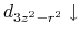 $d_{3z^2-r^2}\downarrow$