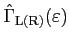 $\displaystyle {\hat \Gamma}_{\rm L(R)}(\varepsilon)$